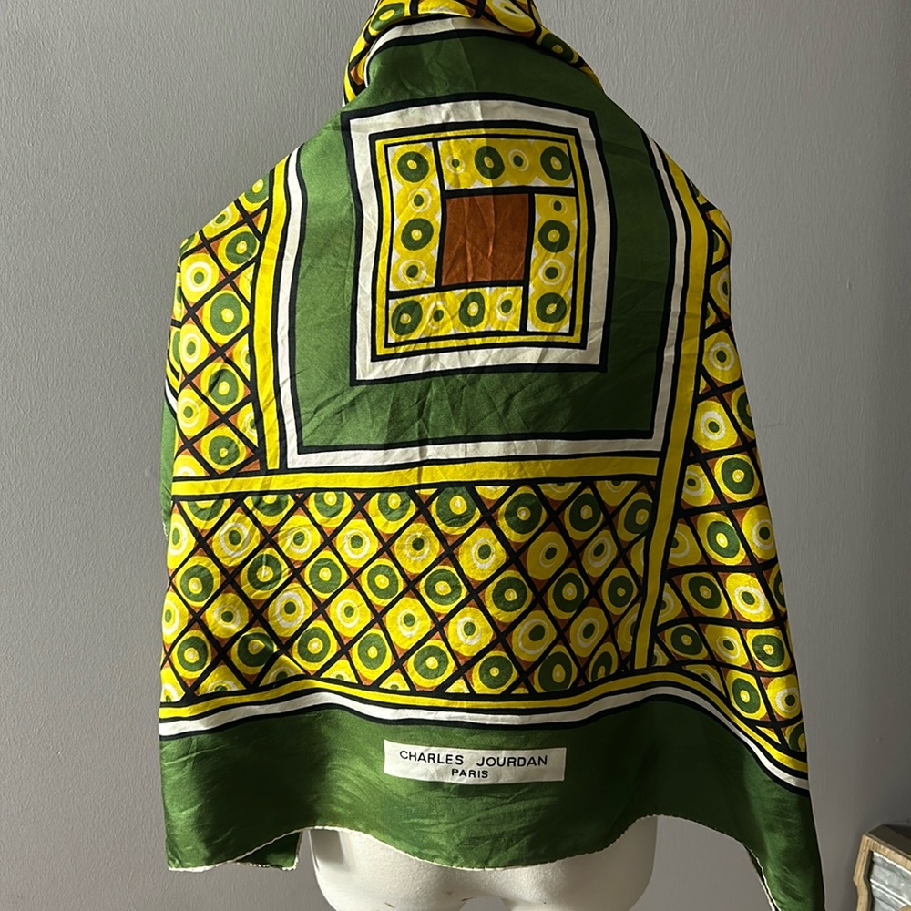 Charles Jourdan Paris 100% Silk Scarf